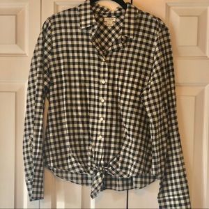 J. Crew top with tie front